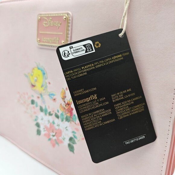 Loungefly Disney The Little Mermaid Ariel Floral Crossbody Bag - Picture 10 of 12